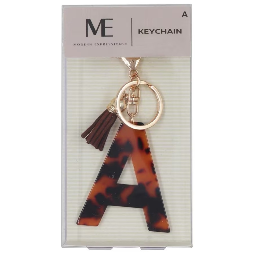 NWT Modern Expression Monogram Keychain A